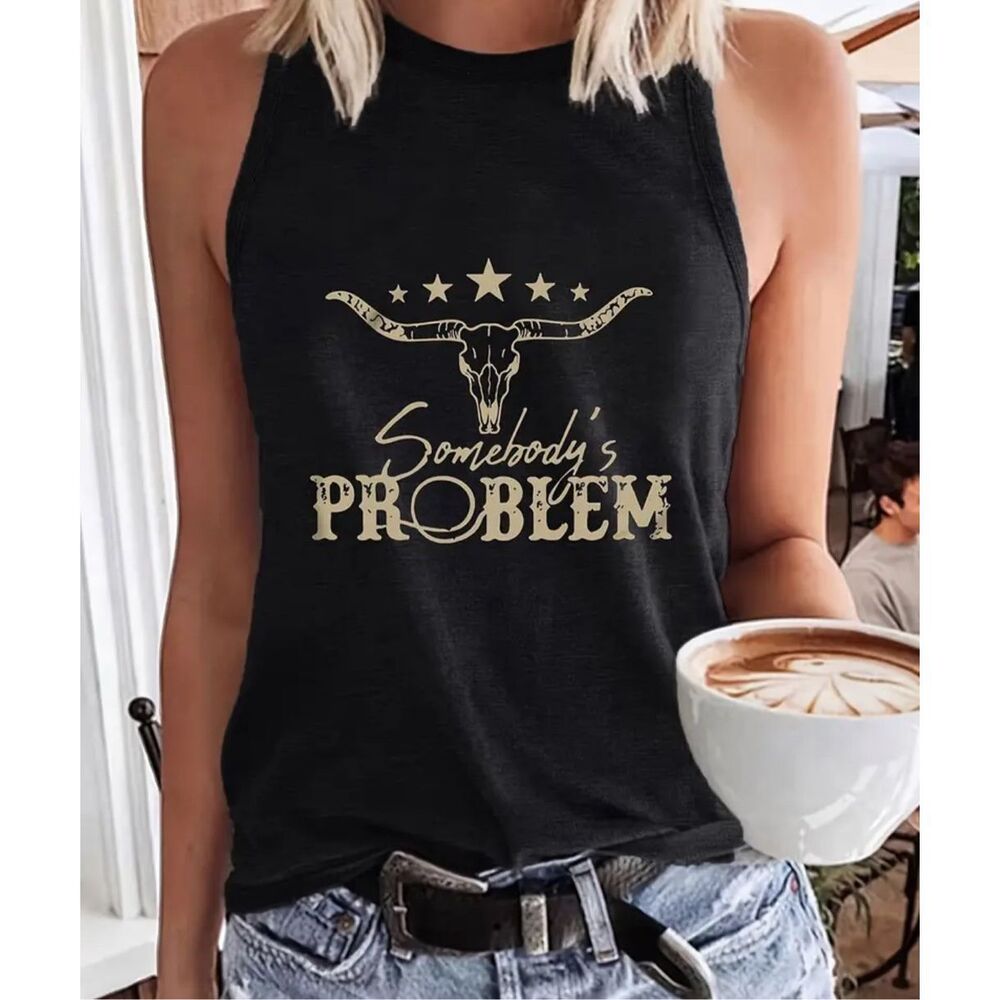 WALLEN Somebody’s Problem Tank Shirt WOMEN’S SIZE M